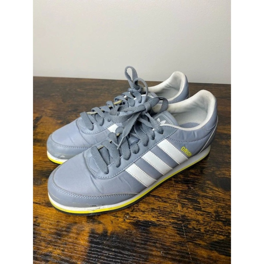 adidas Originals Orion 2.0 Sneakers - Tech Grey / Vivid Yellow (Retro) Size 9.5